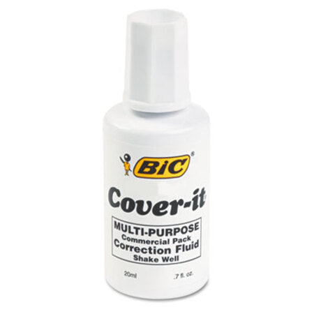 Bic® Cover-It Correction Fluid, 20 ml Bottle, White