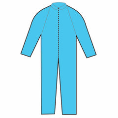 O&M Halyard Inc Coverall X-Large Blue Disposable NonSterile