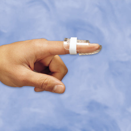 DeRoyal Finger Splint DeRoyal® Size 4 Without Fastening Left or Right Hand Opaque