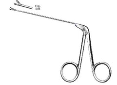 Miltex Ear Forceps Miltex® Wullstein 3 Inch Length OR Grade German Stainless Steel NonSterile NonLocking Finger Ring Handle Straight Round Cup Tip - M-172406-3531 - Each