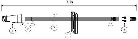 ICU Medical Extension Set 7 Inch Tubing DEHP-Free - M-500908-4843 - Case of 50