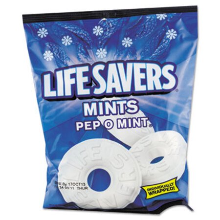 LifeSavers® Hard Candy Mints, Pep-O-Mint, Individually Wrapped, 6.25 oz Bag
