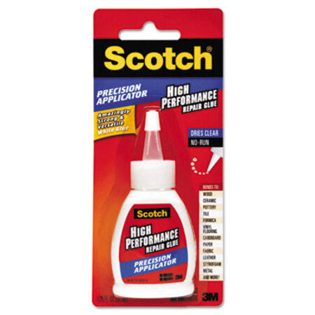 Scotch® Maximum Strength All-Purpose High-Performance Repair Glue, 1.25 oz, Dries Clear