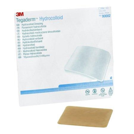 3M Hydrocolloid Dressing 3M™ Tegaderm™ 4 X 4 Inch Square Sterile