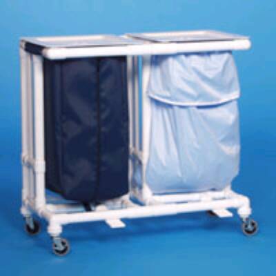 IPU Double Hamper with Bags Classic 4 Casters 39 gal. - M-511457-2886 - Each