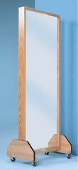 Hausmann Industries Glass Portable Mirror 27 X 72 Inch Oak
