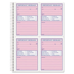 TOPS™ Telephone Message Book, Fax/Mobile Section, 5 1/2 x 3 3/16, Two-Part, 200/Book