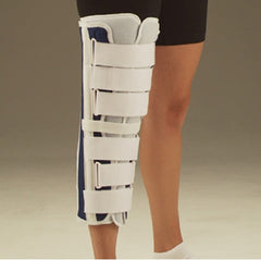 DeRoyal Knee Immobilizer DeRoyal® One Size Fits Most Hook and Loop Closure 16 Inch Length Left or Right Knee