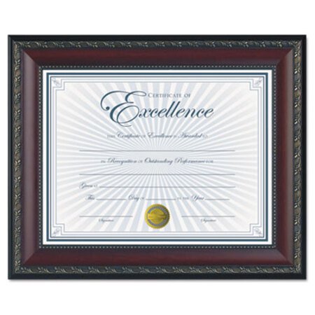 DAX® World Class Document Frame with Certificate, Walnut, 8.5 x 11
