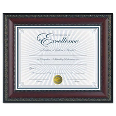 DAX® World Class Document Frame with Certificate, Walnut, 8.5 x 11