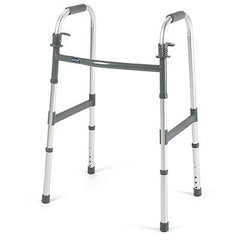 Invacare Dual Release Folding Walker Adjustable Height Invacare® I•Class™ Aluminum Frame 300 lbs. Weight Capacity 30.4 to 37.4 Inch Height