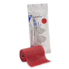 3M Ortho Cast Tape 3M™ Scotchcast™ Plus 4 Inch X 12 Foot Fiberglass Red