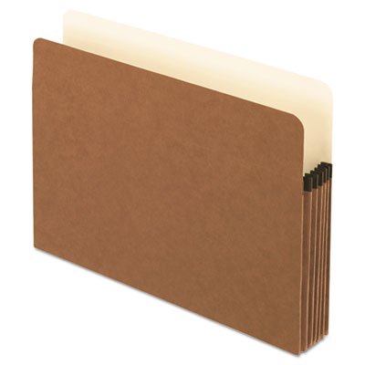 Pendaflex® Smart Shield File Pocket, 5.25" Expansion, Letter Size, Red Fiber, 10/Box