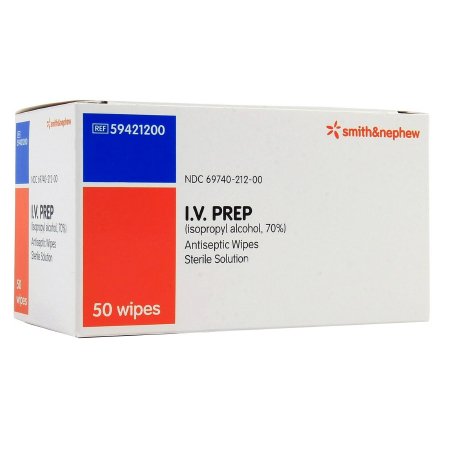 Smith & Nephew Alcohol Prep Pad IV PREP™ 70% Strength Isopropyl Alcohol Individual Packet Sterile