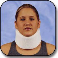 DeRoyal Cervical Collar DeRoyal® Lo-Contour Contoured / Firm Density Adult Medium One-Piece 3 Inch Height 17 Inch Length