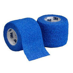 3M Cohesive Bandage 3M™ Coban™ 3 Inch X 5 Yard Standard Compression Self-adherent Closure Blue NonSterile