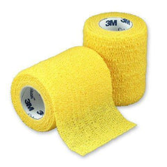 3M Cohesive Bandage 3M™ Coban™ 3 Inch X 5 Yard Standard Compression Self-adherent Closure Yellow NonSterile