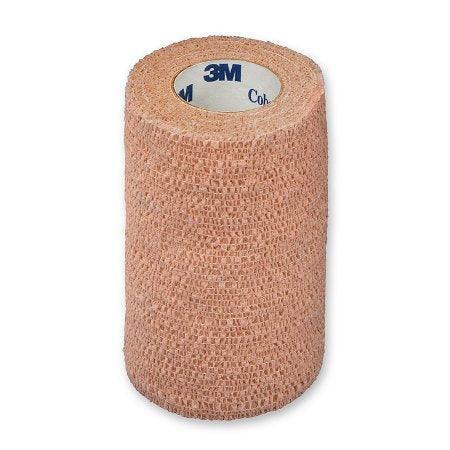 3M Cohesive Bandage 3M™ Coban™ 4 Inch X 5 Yard Standard Compression Self-adherent Closure Tan Sterile