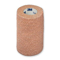 3M Cohesive Bandage 3M™ Coban™ 4 Inch X 5 Yard Standard Compression Self-adherent Closure Tan Sterile