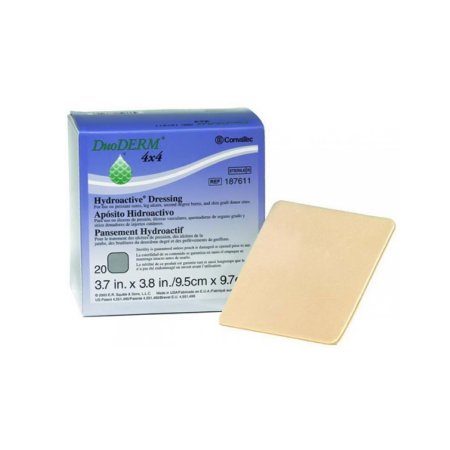 Convatec Hydrocolloid Dressing DuoDERM® Hydroactive® 4 X 4 Inch Square Sterile