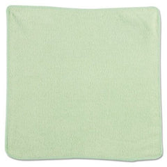 Rubbermaid® Commercial Microfiber Cleaning Cloths, 12 x 12, Green, 24/Pack