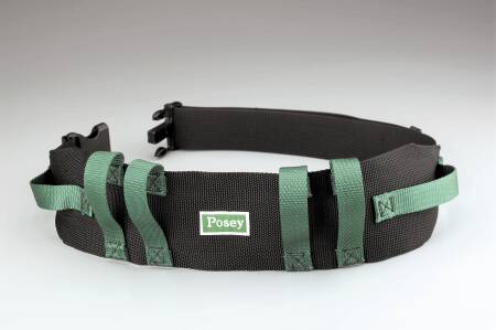 Posey Gait Belt Posey® 55 Inch Length Green / Black Nylon