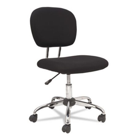 OIF Mesh Task Chair, Supports up to 250 lbs., Black Seat/Black Back, Chrome Base
