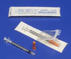 Cardinal Insulin Syringe with Needle Monoject™ 0.3 mL 30 Gauge 5/16 Inch Attached Needle Without Safety