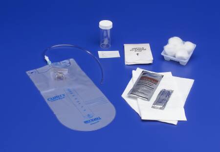 Cardinal Intermittent Catheter Tray Curity™ Closed System / Urethral 14 Fr. Without Balloon Vinyl