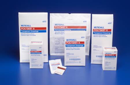 Cardinal Transparent Film Dressing Kendall™ Rectangle 4 X 8 Inch 2 Tab Delivery Without Label Sterile