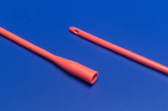 Cardinal Urethral Catheter Dover™ Straight Tip Hydrophilic Coated Red Rubber 18 Fr. 12 Inch