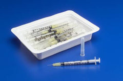 Cardinal Allergy Tray Monoject™ 1 mL 27 Gauge 1/2 Inch Detachable Needle Without Safety