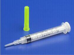 Cardinal Cannula with Syringe Monoject* Bluntip* Blunt Tip 3 mL 15 Gauge 1/2 Inch Length - M-335437-3109 - Case of 1000