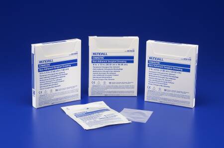 Cardinal Non-Adherent Dressing Dermacea™ Surgical Nonwoven Nylon 8 X 12 Inch Sterile