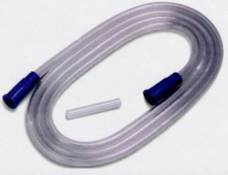 Cardinal Suction Connector Tubing Argyle® 12 Foot Length 0.188 Inch ID Sterile Universal Molded Connector Clear NonConductive PVC