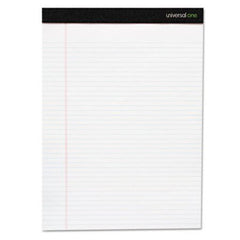 Universal® Premium Ruled Writing Pads, Narrow Rule, 5 x 8, White, 50 Sheets, 6/Pack