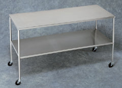 Blickman Instrument Table Howard 36 X 20 X 34 Inch 304 Stainless Steel / 18 Gauge 16 Inch Shelf Spacing 300 lbs. Weight Capacity 1 Shelf