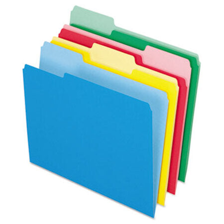 Pendaflex® Colored File Folders, 1/3-Cut Tabs, Letter Size, Assorted, 24/Pack