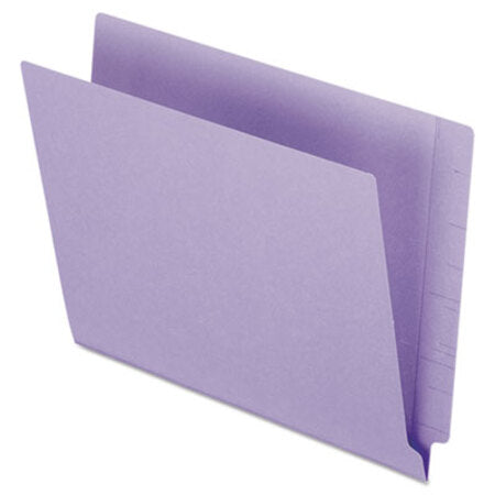 Pendaflex® Colored End Tab Folders with Reinforced 2-Ply Straight Cut Tabs, Letter Size, Purple, 100/Box