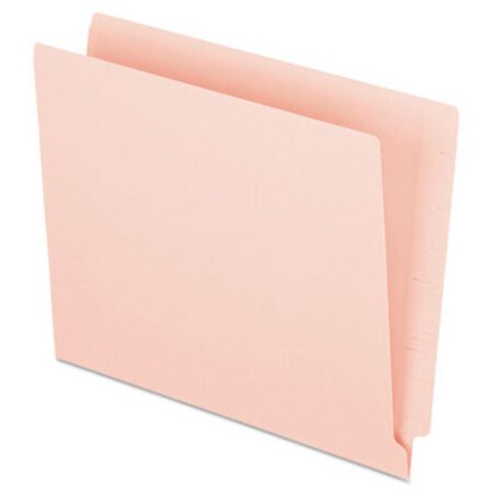 Pendaflex® Colored End Tab Folders with Reinforced 2-Ply Straight Cut Tabs, Letter Size, Pink, 100/Box