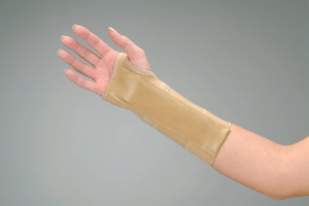 DeRoyal Wrist Brace DeRoyal® Cotton / Elastic Left Hand Beige Medium