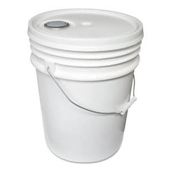 Impact® Utility Bucket w/Lid, Polyethylene, 5gal, White