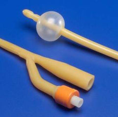 Cardinal Foley Catheter Ultramer™ 3-Way Standard Tip 30 cc Balloon 20 Fr. Hydrogel Coated Latex