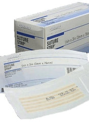 Skin Closure Strip Suture Strip® 1/8 X 3 Inch Nonwoven Material Flexible Strip Tan