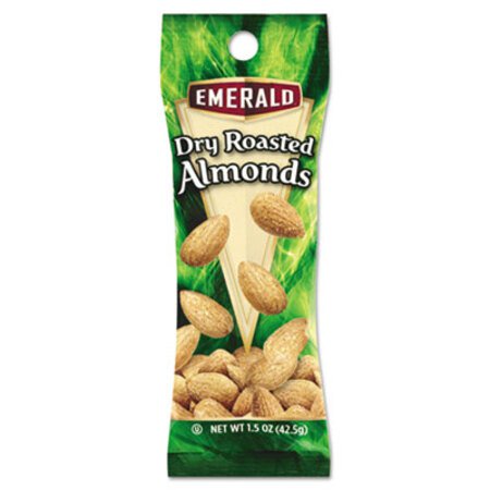 Emerald® Dry Roasted Almonds, 1.5 oz Tube Package, 12/Box