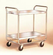 Lakeside Manufacturing Utility Cart Stainless Steel 17.5 X 27 X 35.75 Inch Silver 17-1/2 X 27 X 35-3/4 Inch Shelves