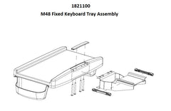 M48 CareLink Fixed Keyboard Tray