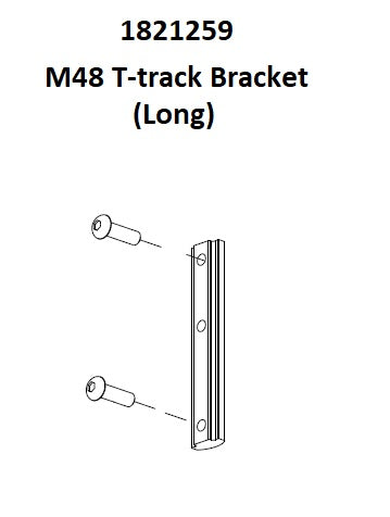 M48 CareLink Long T-Track Bracket