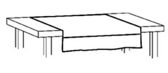 O&M Halyard Inc Prepping Pad 43-1/2 X 24 Inch - M-182722-1987 - Case of 50