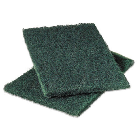 Scotch-Brite™ PROFESSIONAL Commercial Heavy-Duty Scouring Pad, Green, 6 x 9, 12/Pack